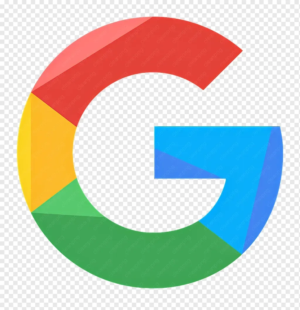 Google multicolor “G” logo on a transparent background