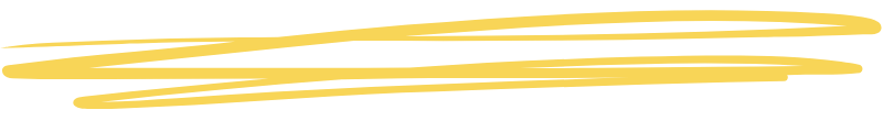 Yellow, squiggly drawing of an equal sign with a slightly curved upper line and a slightly angled lower line.