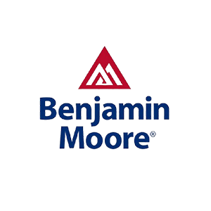 Benjamin Moore paint logo: red triangle over stylized