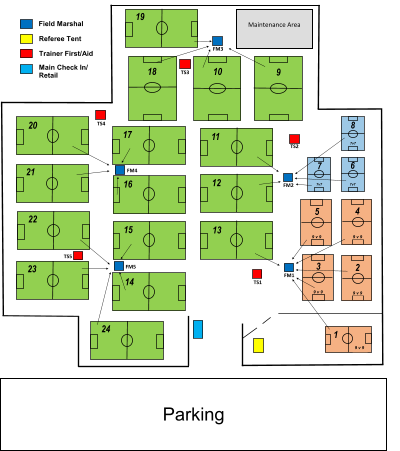 Map of SoCal Sports Complex