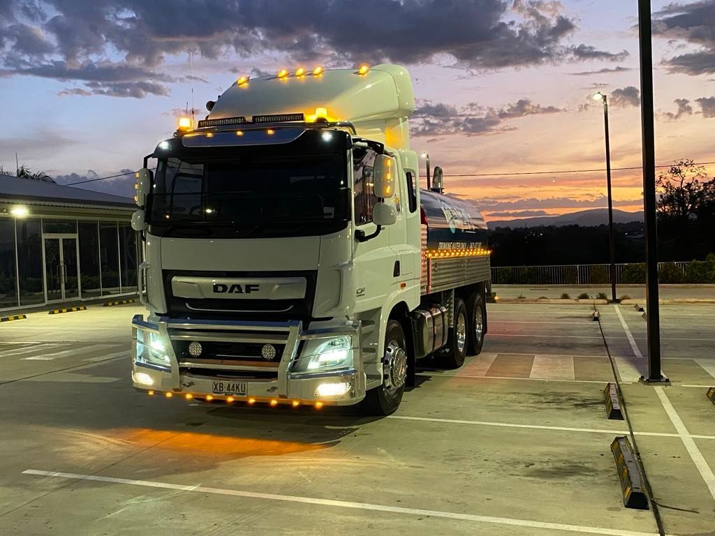 A Truck is Parked on the Side of the Road Next to a Sidewalk — Water TopUps Gympie in Curra, QLD