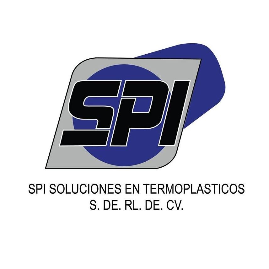 SPI Soluciones en Termoplásticos logo in blue, black, and gray with company name below