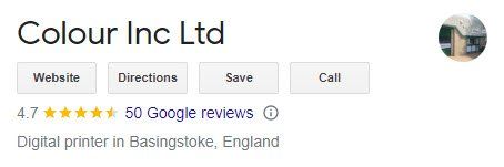 50 Google Reviews for Colour Inc Ltd! 50 Google Reviews for Colour Inc Ltd