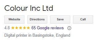 65 Google Reviews for Colour Inc Ltd! 65 Google Reviews for Colour Inc Ltd