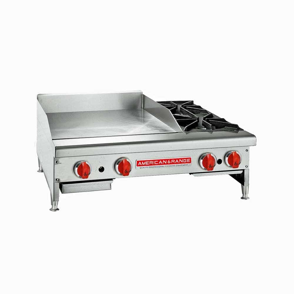 American Range Griddles With Open Burners