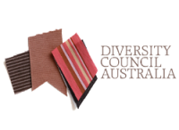 Diversity Council of Australia A logo for the diversity council australia is shown