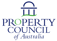 Property Council of Australia The logo for the property council of australia is blue and green.