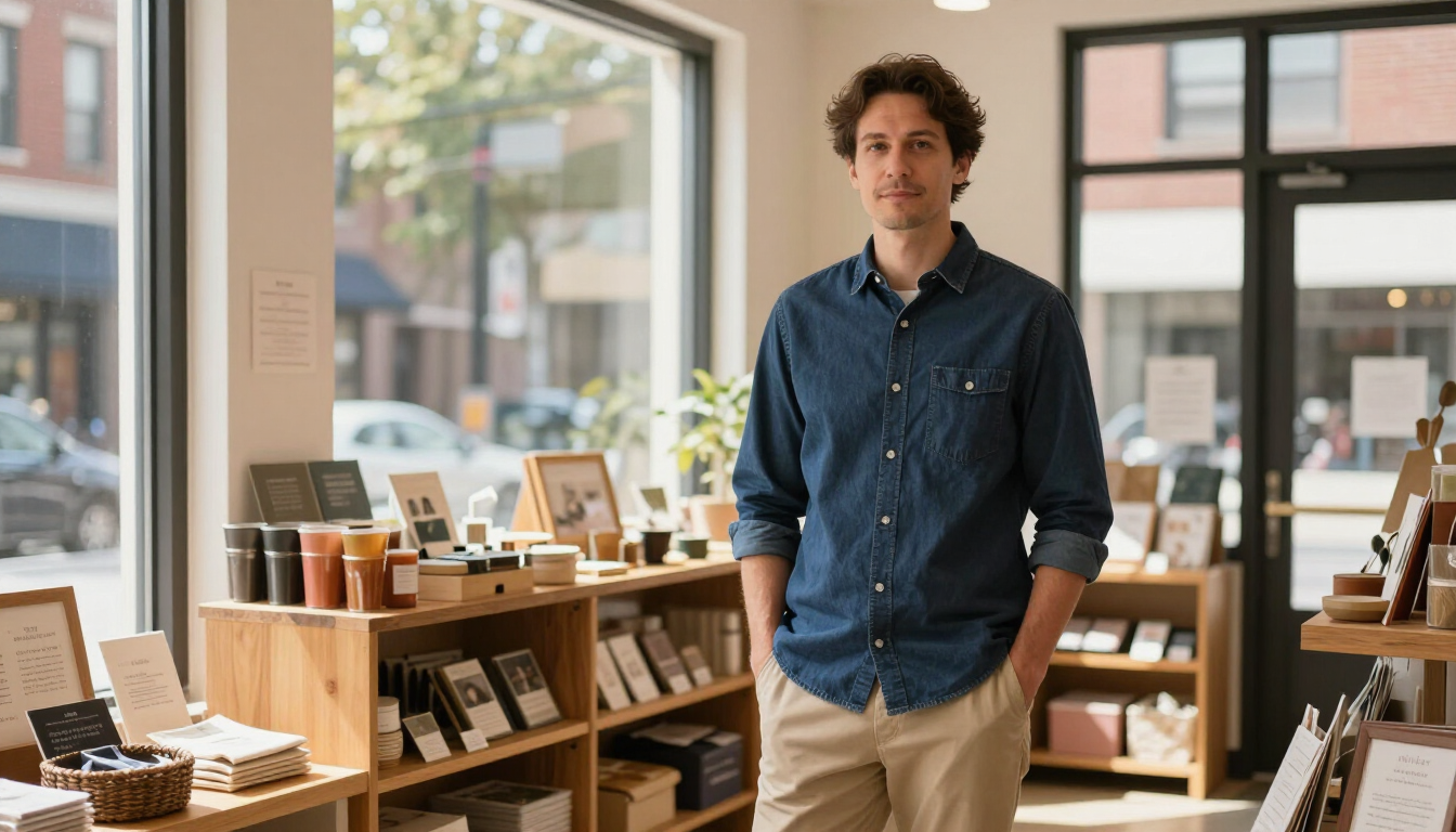 Small business owner in their shop