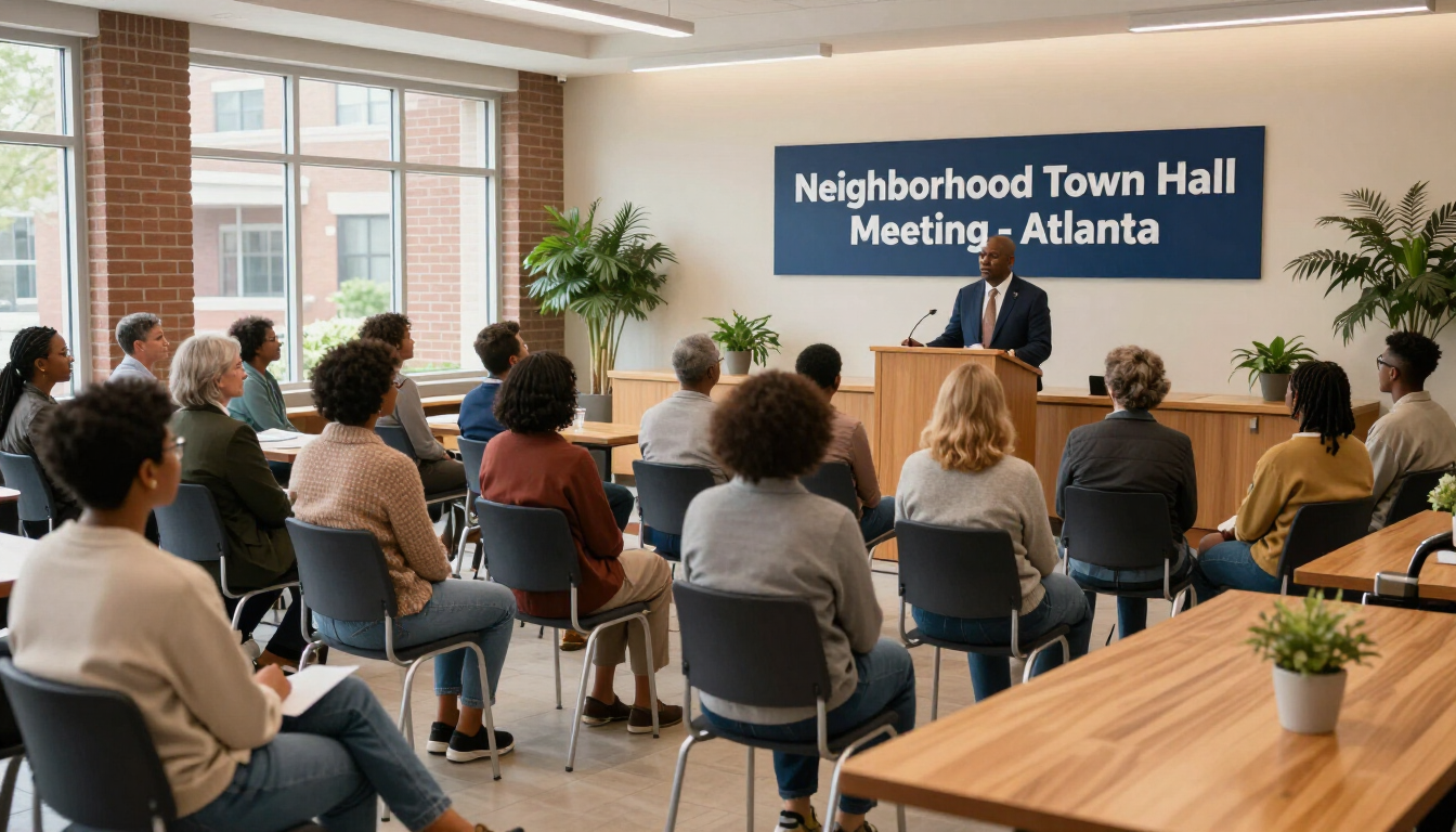 Neighborhood town hall meeting