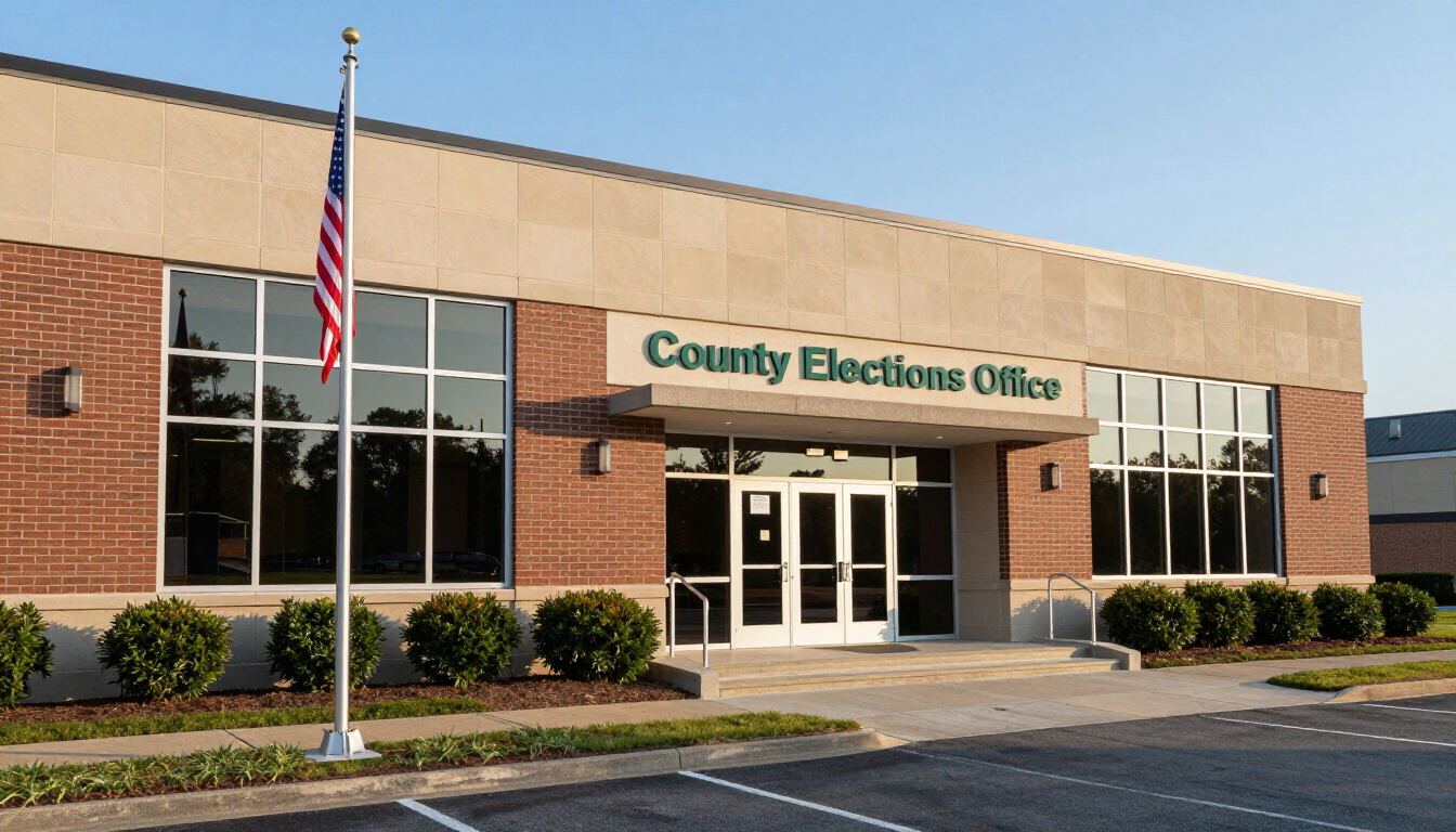 County elections office exterior