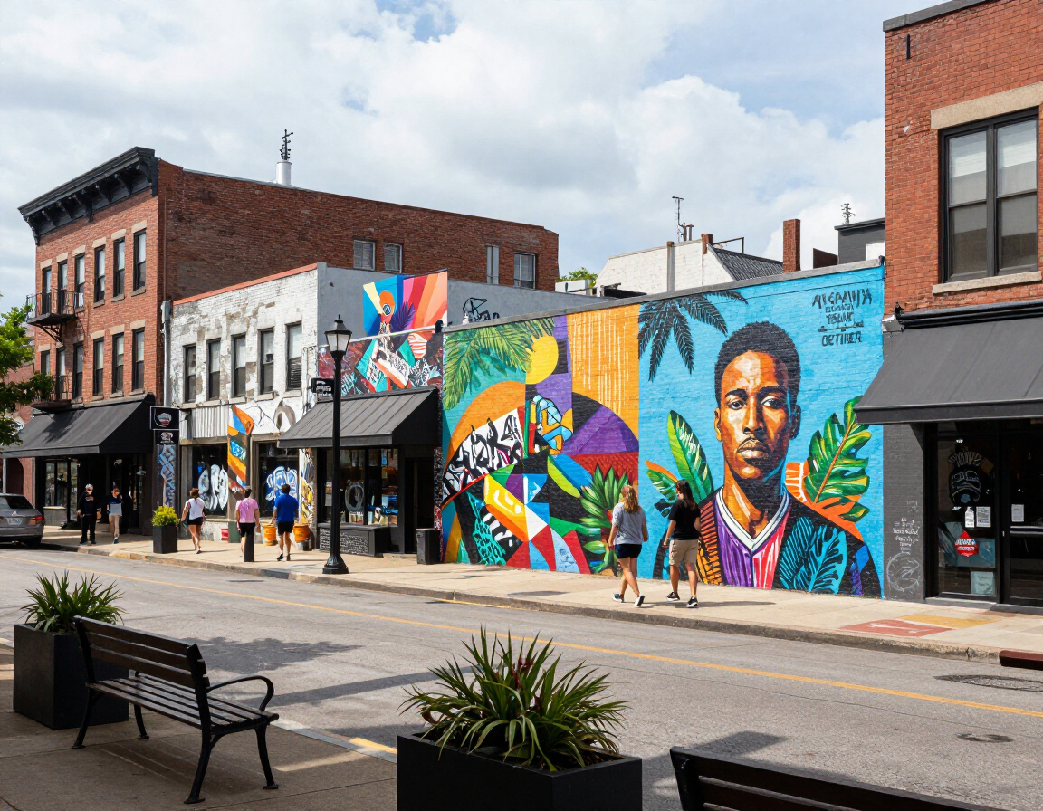 East Atlanta Village mural street