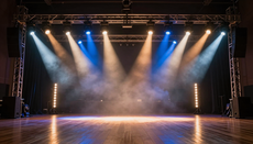 Live music venue stage