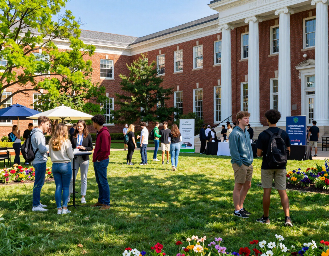 College campus event