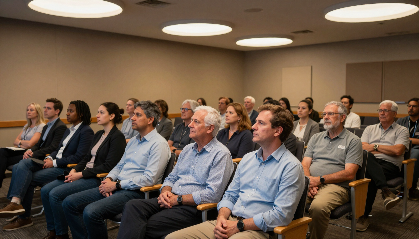 Town hall meeting audience