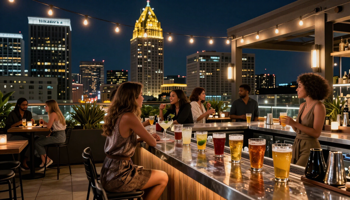 Atlanta nightlife rooftop bar