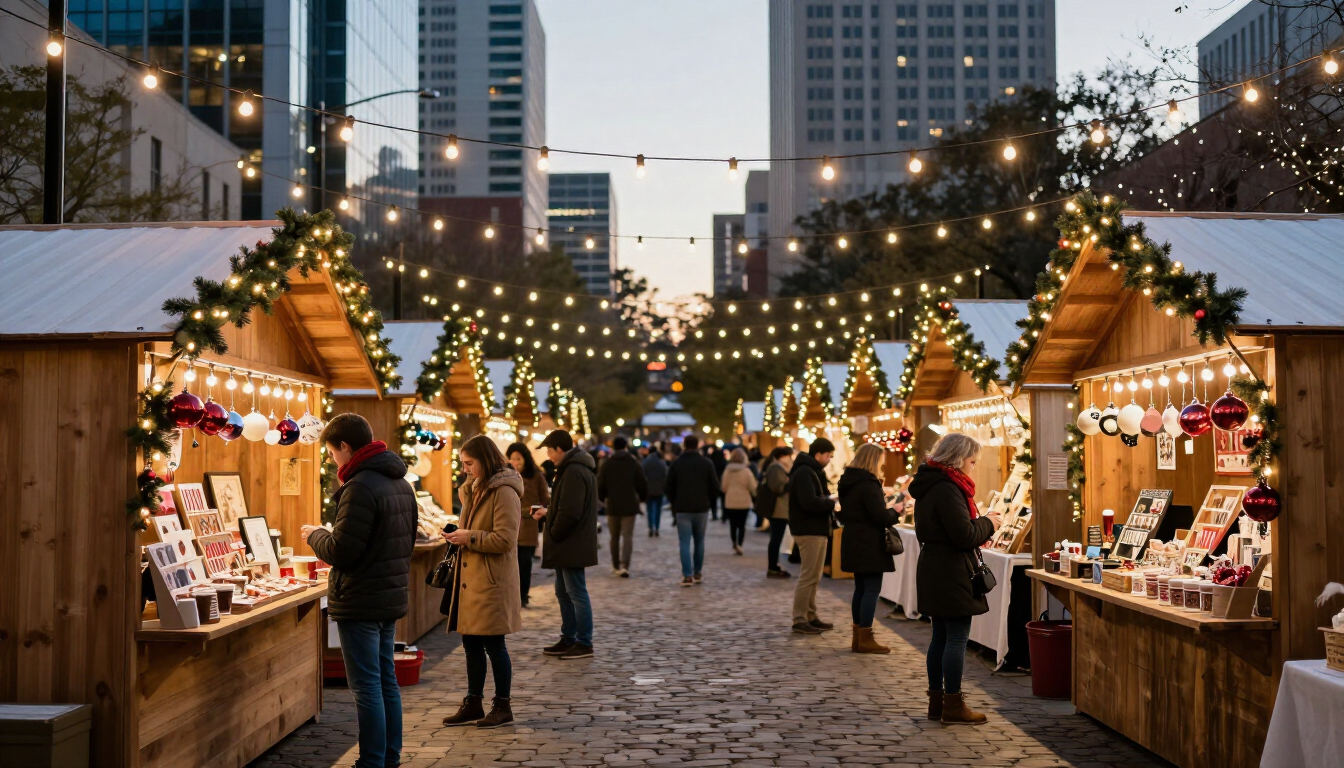 Holiday market in Atlanta