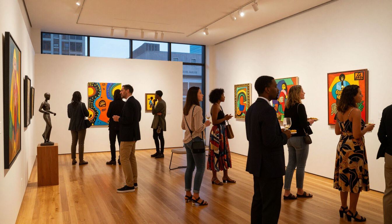 Art gallery opening in Atlanta