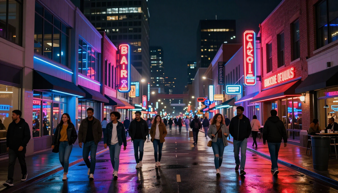 ATL After Dark nightlife street