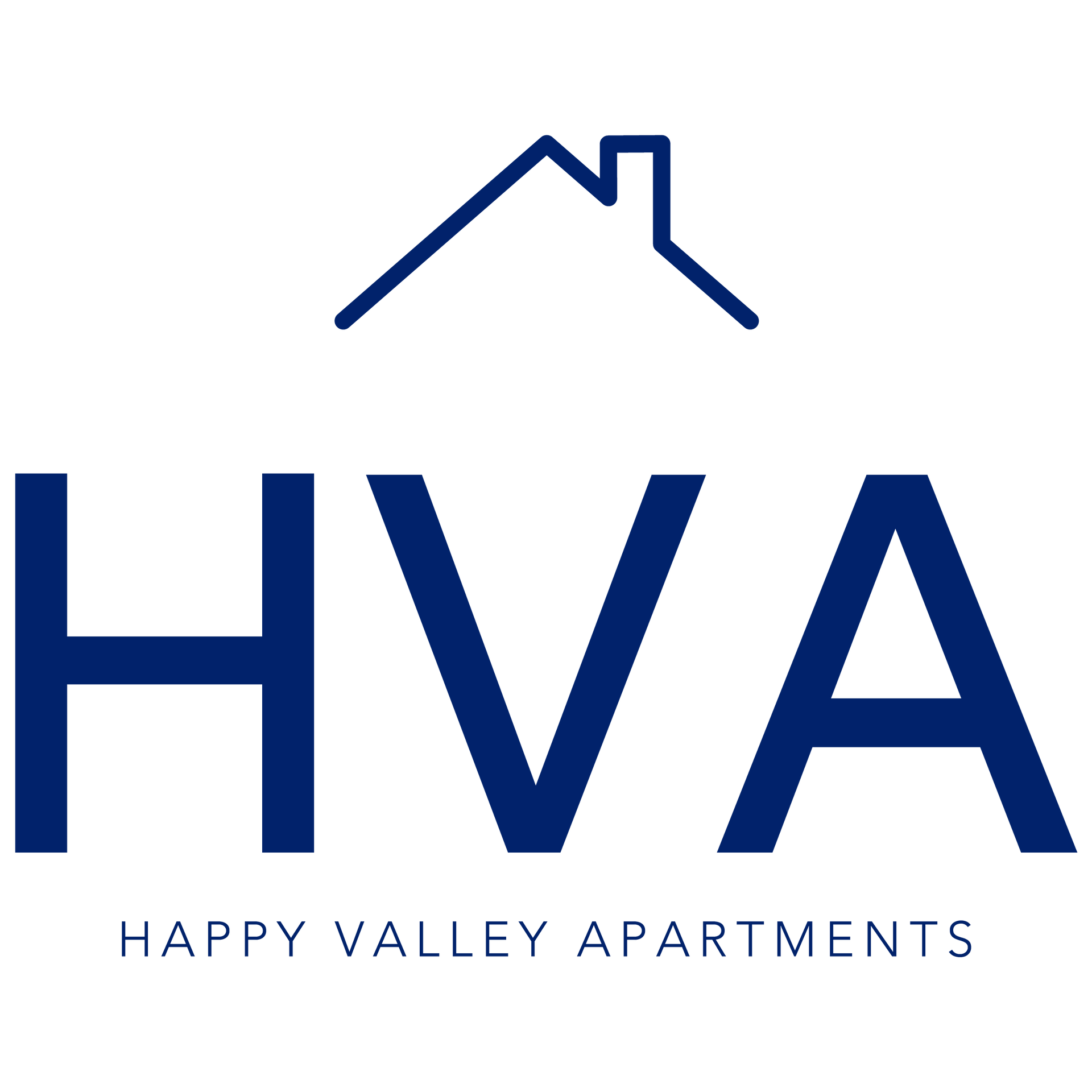 Happy Valley Apartments Logo - Open to go to the home page
