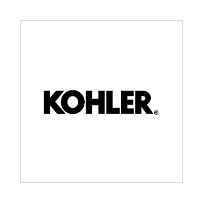 The kohler logo is black and white on a white background.