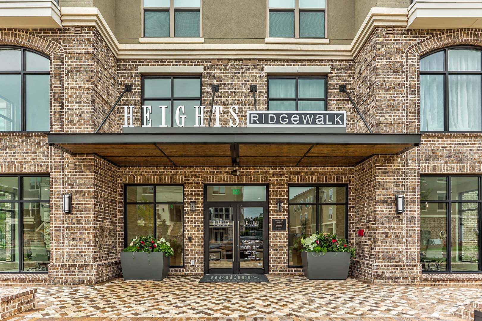 The Heights at Ridgewalk Apartments community sign - Woodstock, GA