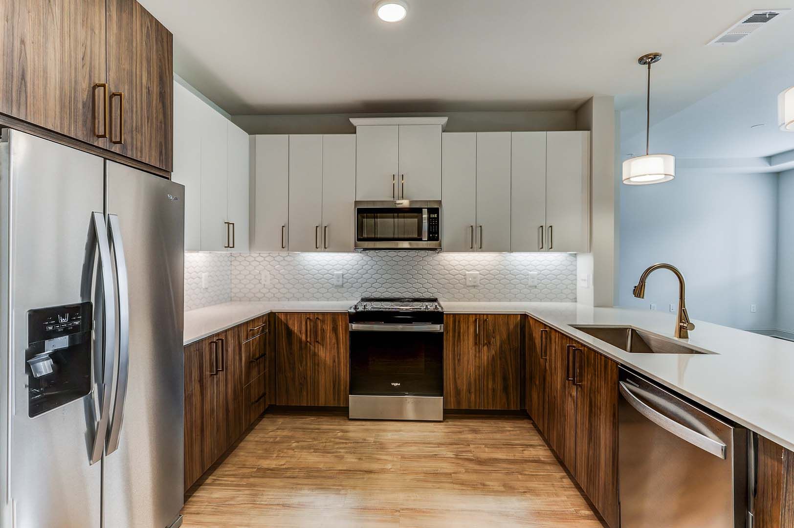 The Heights at Ridgewalk Apartments kitchen view 2 - Woodstock, GA