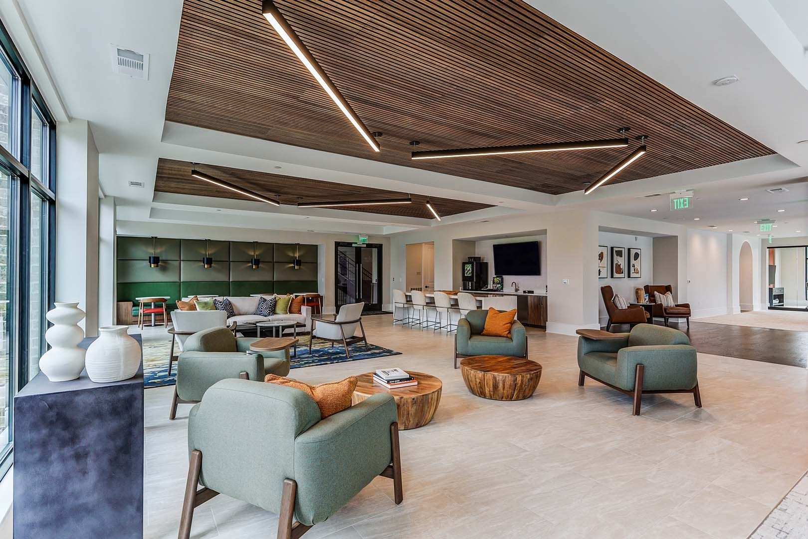 The Heights at Ridgewalk Apartments clubroom interior - Woodstock, GA