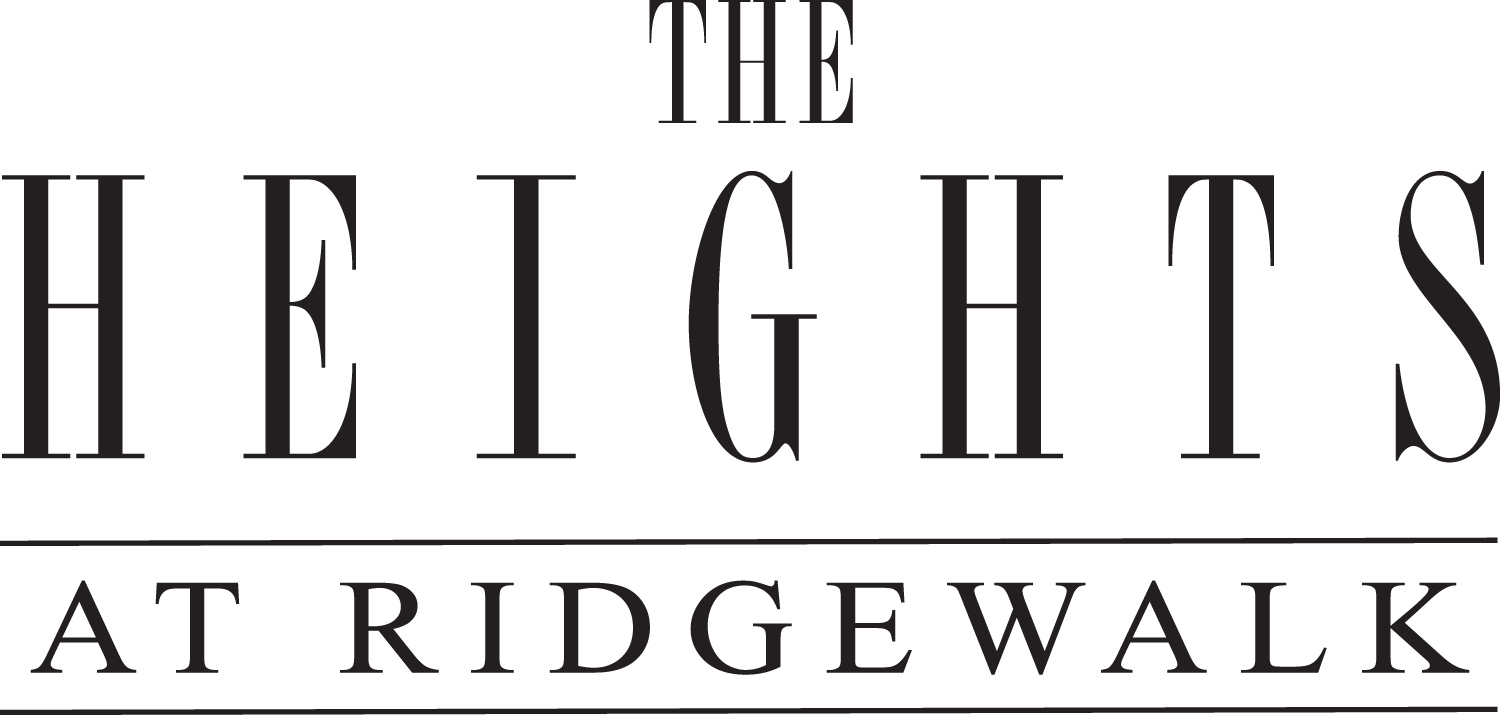 The Heights at Ridgewalk logo is in black color.
