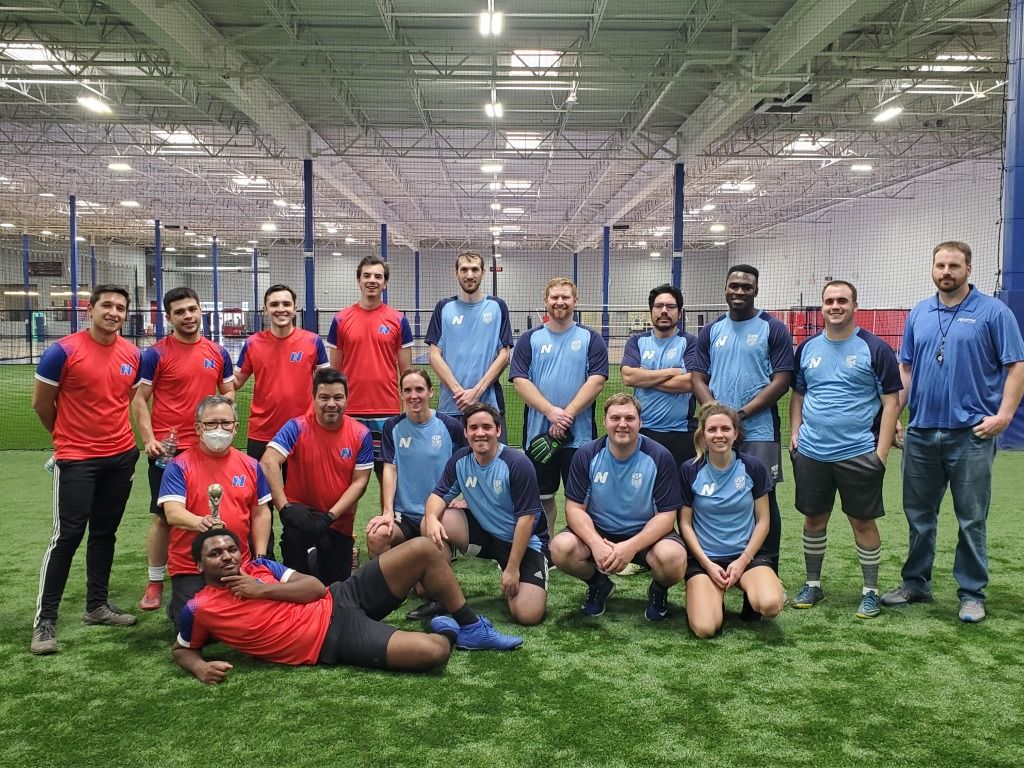 Kicking off 2022 - US(blue) & Latin America(red) Teams