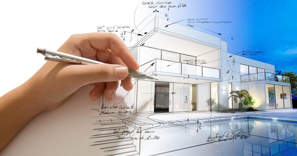 Hand Drafting Villa Sketch — Experienced Builder in Bowen, QLD