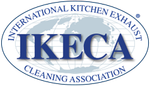International Kitchen Exhaust Cleaning Association logo with blue globe and oval text