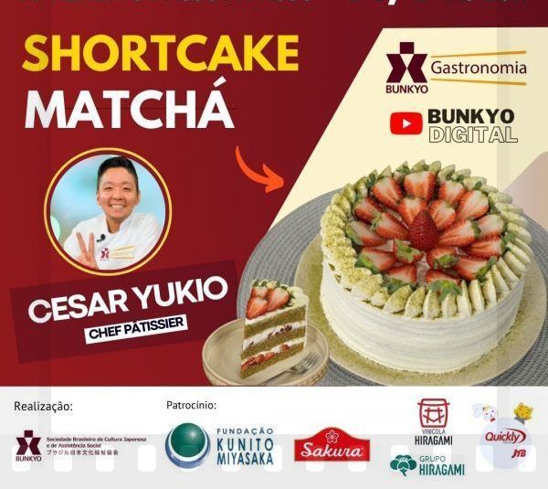 RECEITA - SHORTCAKE DE MATCHÁ COM MORANGOS – CHEF CÉSAR YUKIO