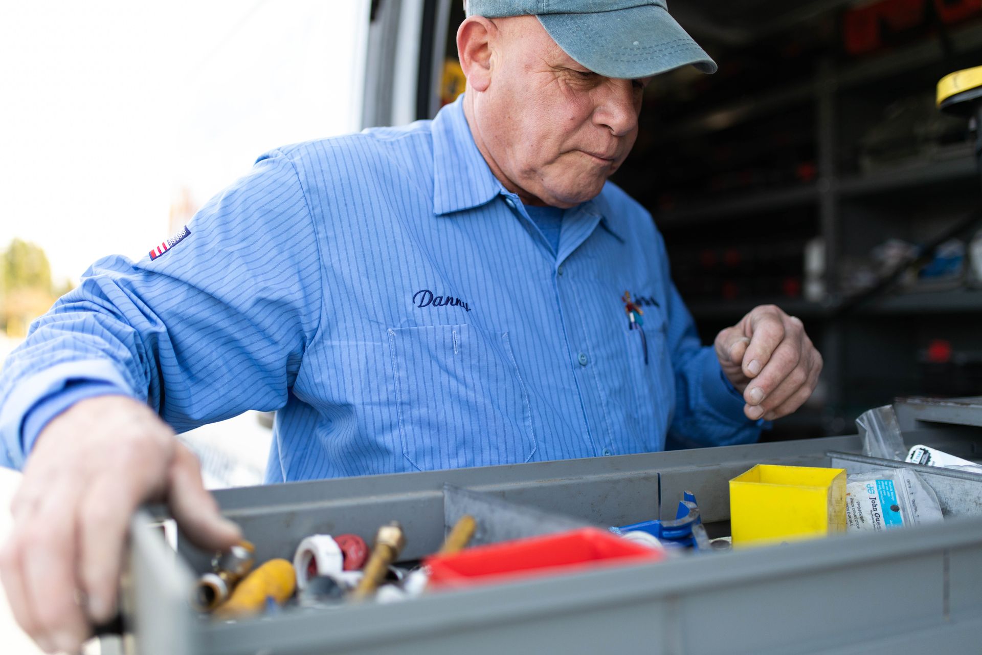 Joe the Plumber at a home in Brownstown, PA