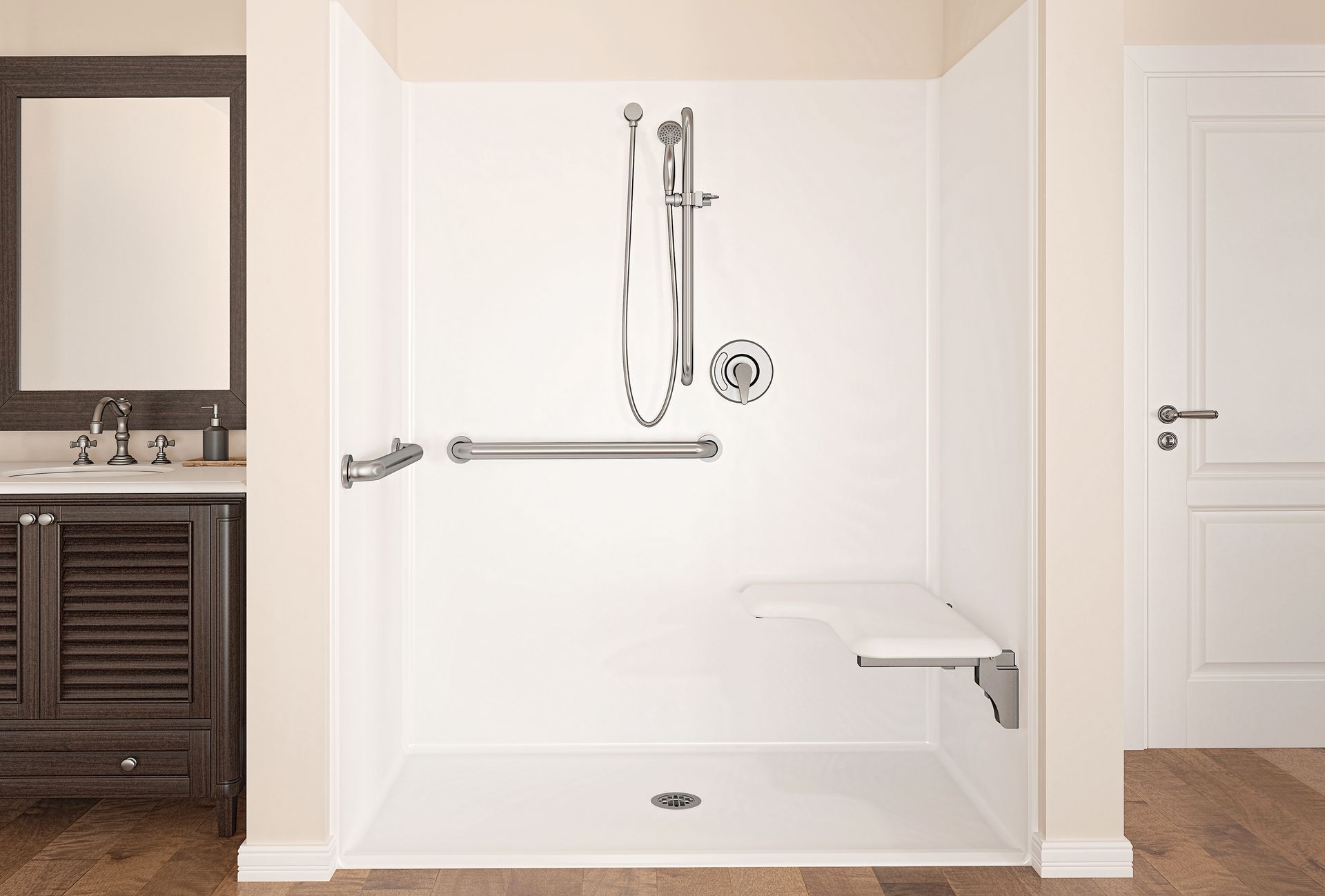 handicap accessible shower from Joe the Plumber
