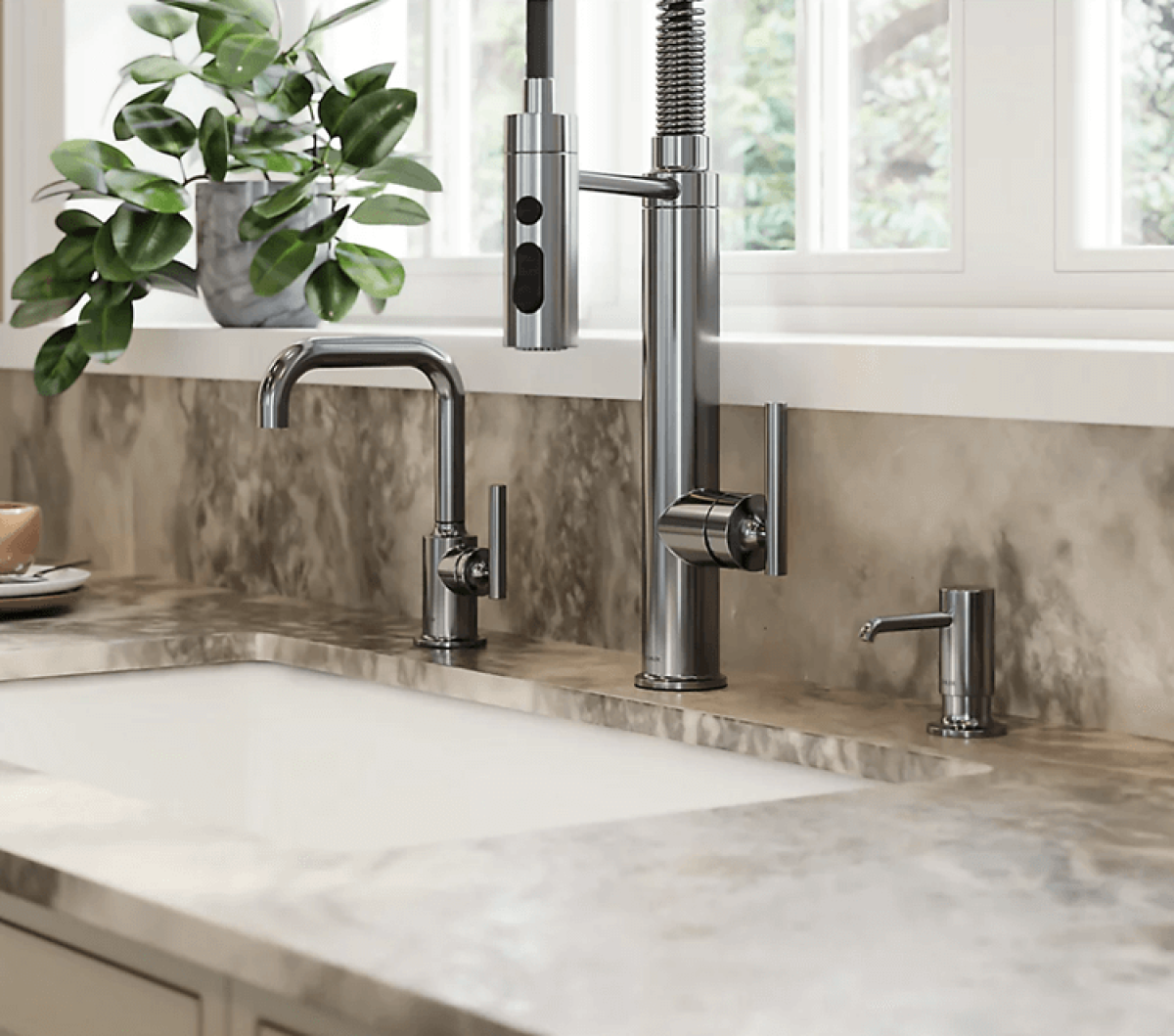 New kitchen faucet fixture installed in Lititz PA Home