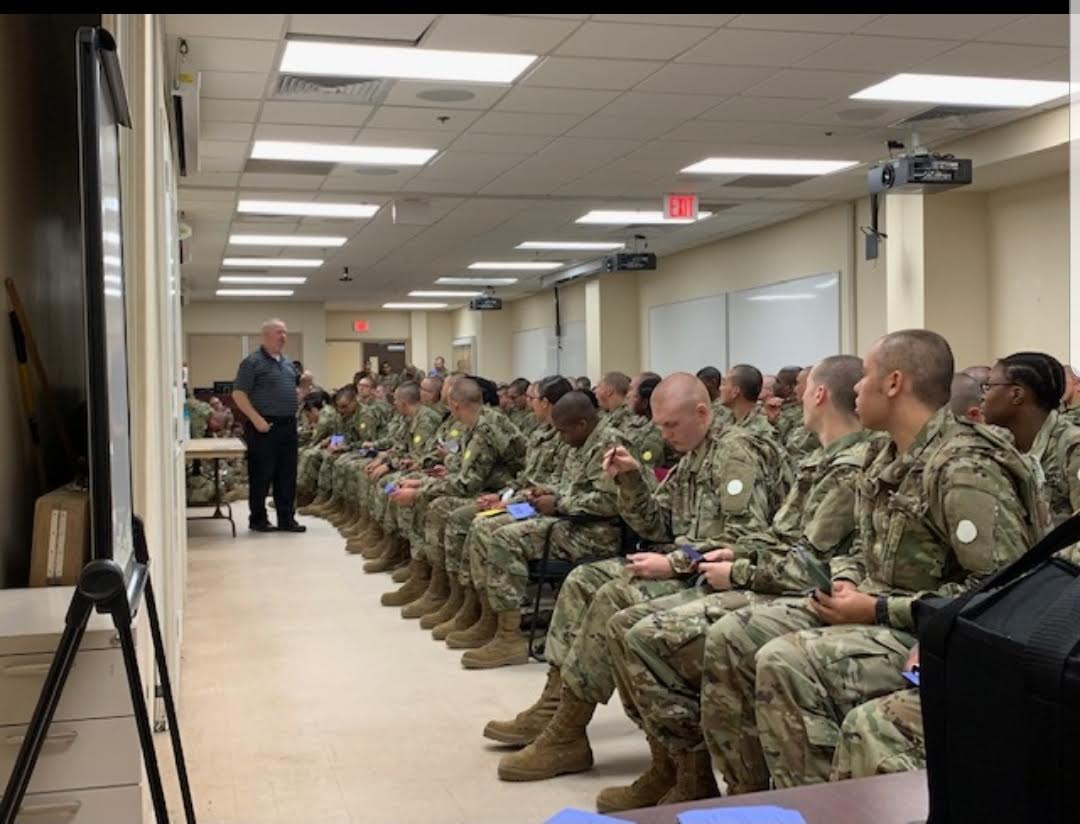 JP Quinn teaching more soliders