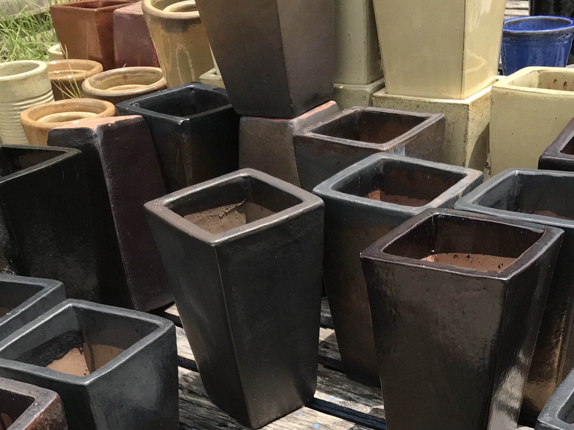 glazed pot