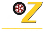 Yellow Z logo with a black-and-red wheel icon and a thin yellow line underneath