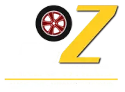 Yellow Z logo with a black-and-red wheel icon and a thin yellow line underneath