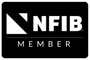 NFIB Member logo in black and white with white text on a black background