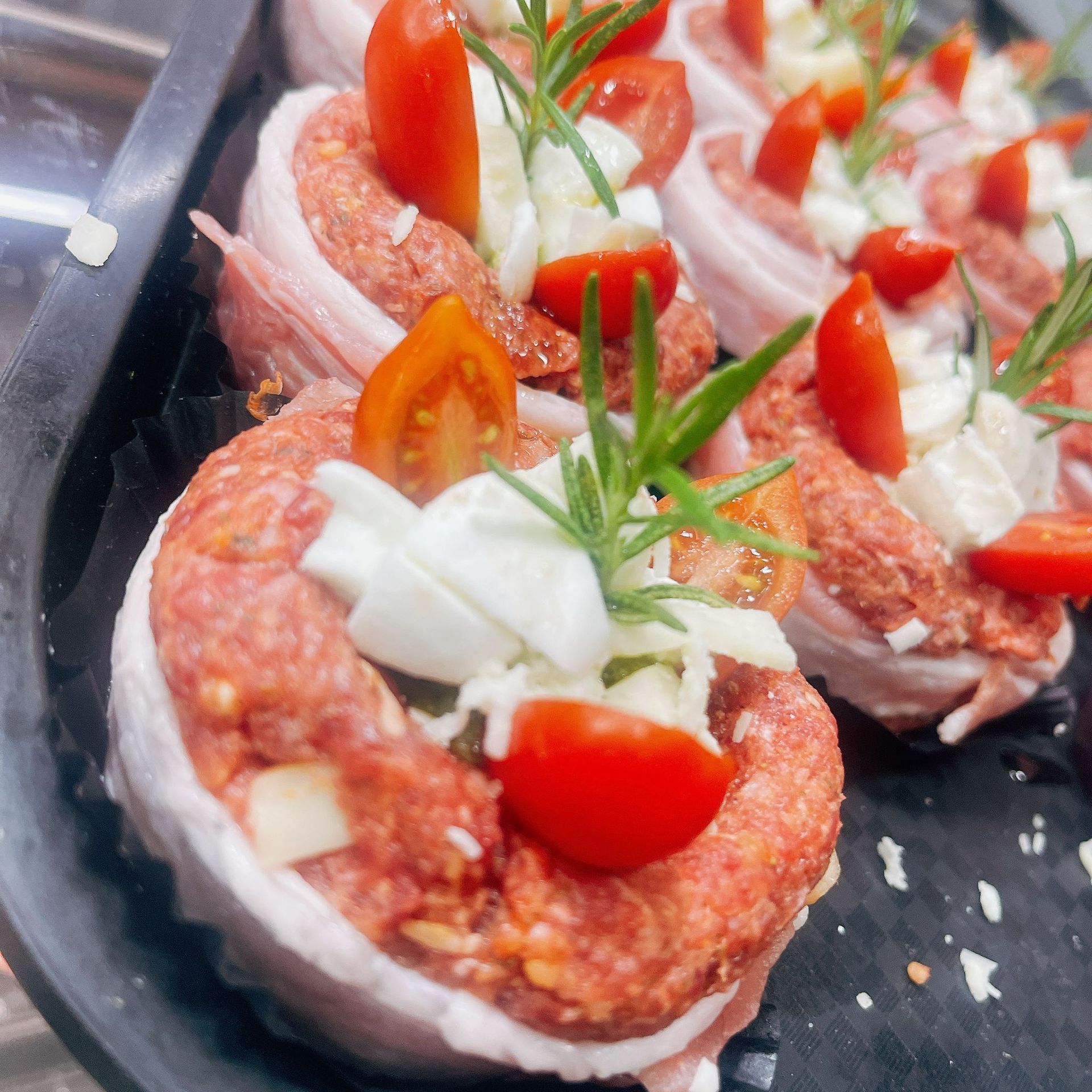 hamburgher con verdure