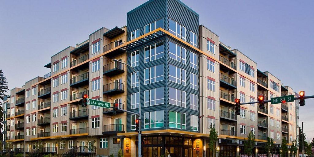 downtown apartment building exterior