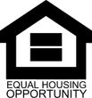 Equal Housing Opportunity logo with a house and equal sign symbol