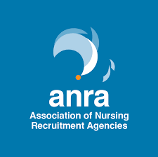 The logo for the association of nursing recruitment agencies