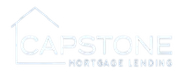 Capstone Mortgage Lending logo with a house icon above the word 'CAPSTONE.'
