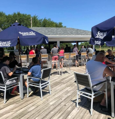 Beautiful Outdoor Deck at Deacon's Restaurant in Wauconda