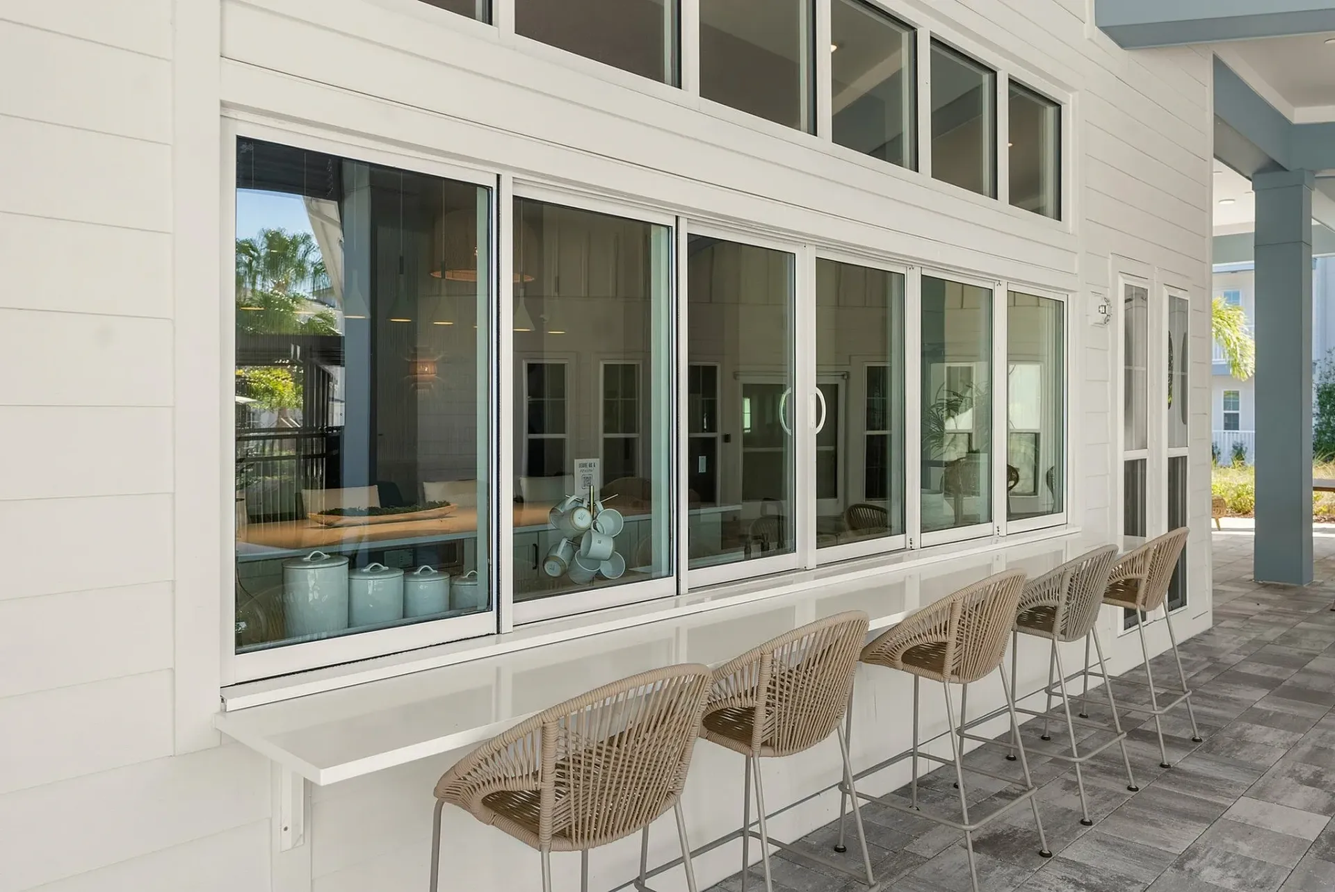 Experience the perfect blend of style and comfort in this chic outdoor space.