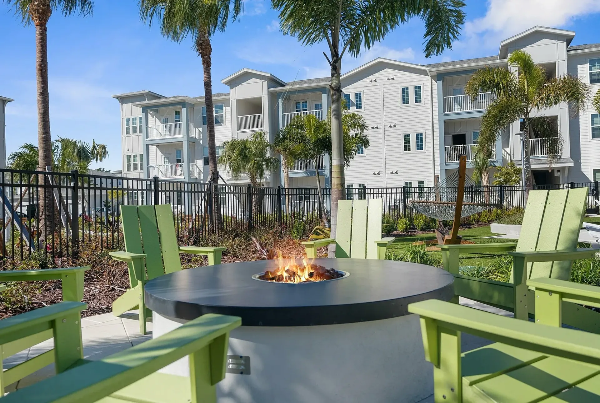 Experience luxury living with serene outdoor spaces designed for relaxation and comfort.