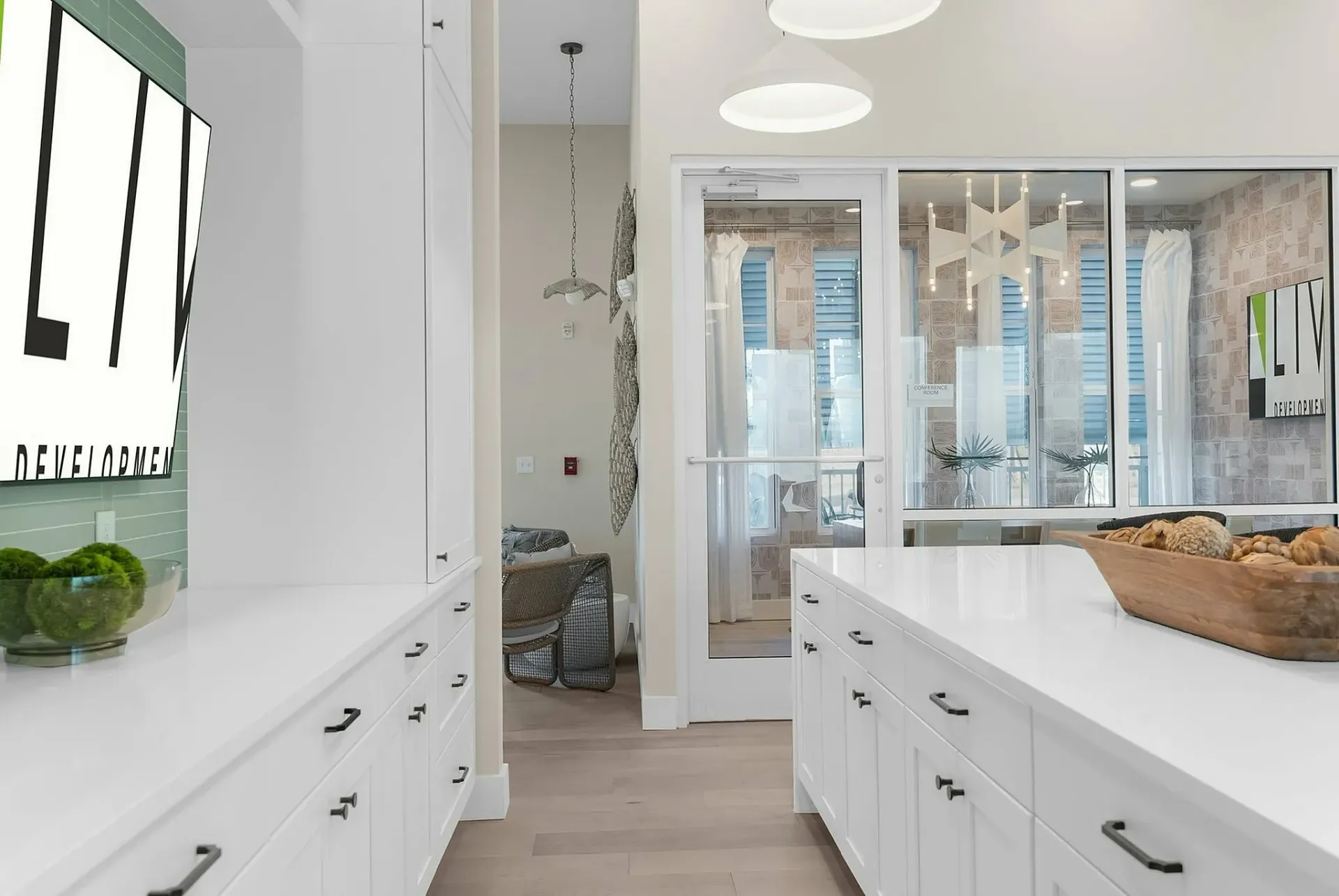 Experience modern elegance with this stylish kitchen and dining space, perfect for entertaining.