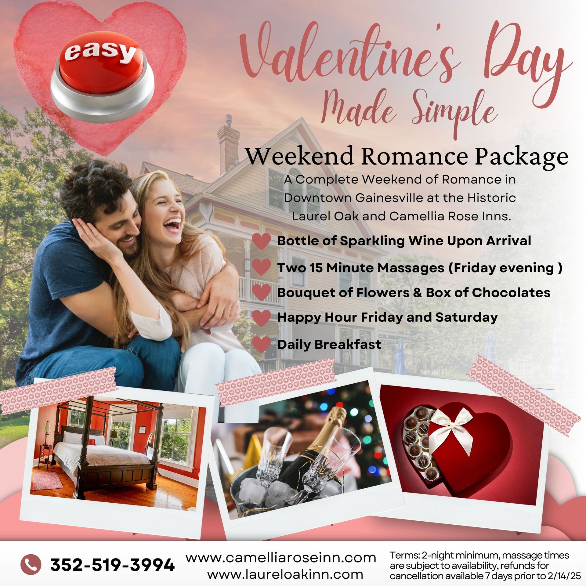 Valentine's Weekend Romance Package: Valentine's Made Easy
